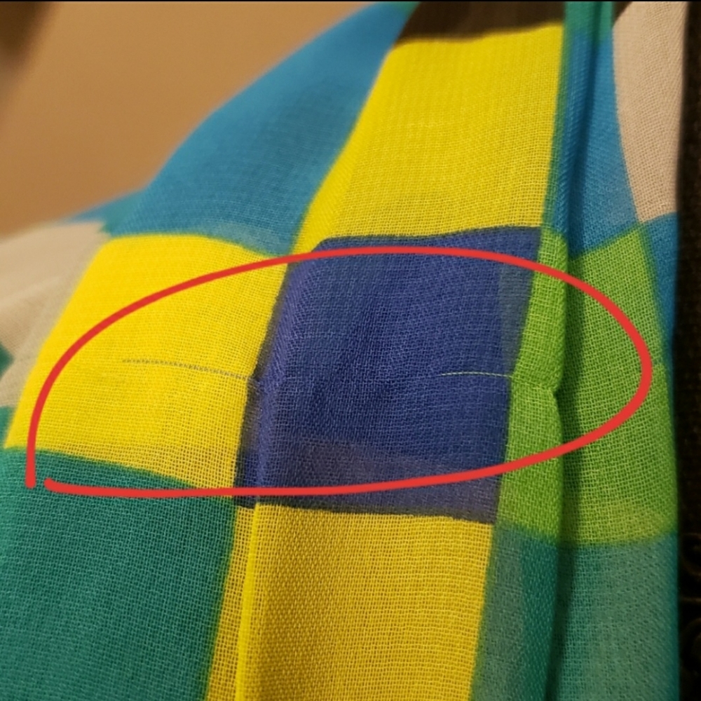 Vince Camuto Multi Color Block Long Sleeve Blouse - image 4